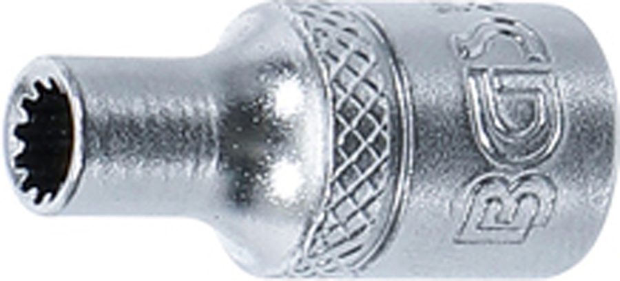Uzgriežņu atslēgas ieliktnis Gear Lock | Piedziņas iekšējais kvadrāts 6,3 mm (1/4") | SW 4 mm