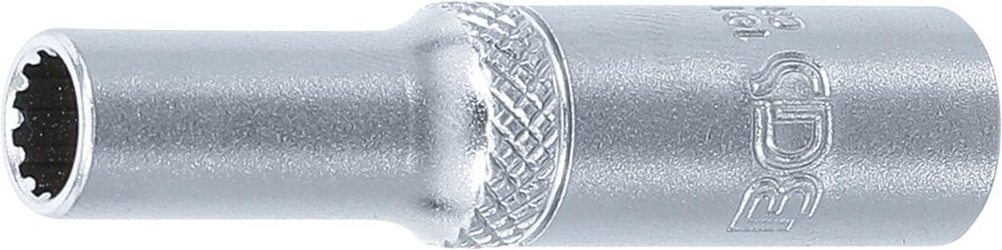 Gear Lock uzgriežņu atslēgas ieliktnis, dziļš | Piedziņas iekšējais kvadrāts 6,3 mm (1/4") | SW 6 mm