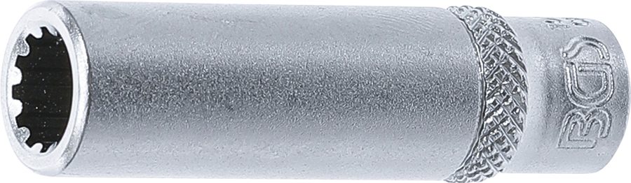Gear Lock uzgriežņu atslēgas ieliktnis, dziļš | Piedziņas iekšējais kvadrāts 6,3 mm (1/4") | SW 8 mm