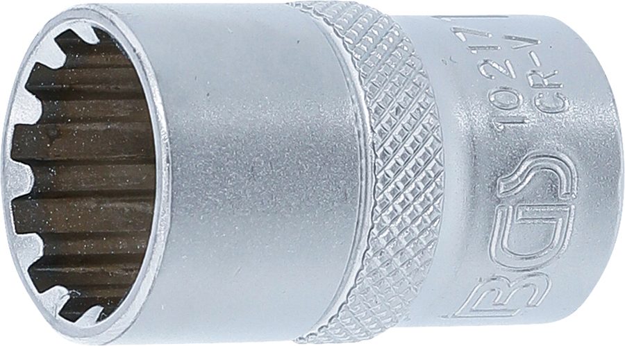 Uzgriežņu atslēgas ieliktnis Gear Lock | Piedziņas iekšējais kvadrāts 12,5 mm (1/2") | SW 17 mm