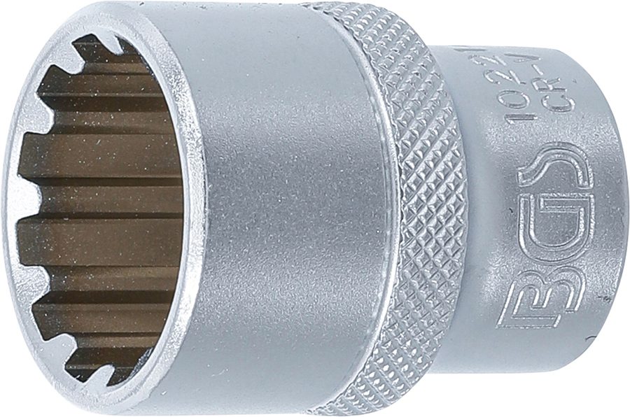 Uzgriežņu atslēgas ieliktnis Gear Lock | Piedziņas iekšējais kvadrāts 12,5 mm (1/2") | SW 21 mm
