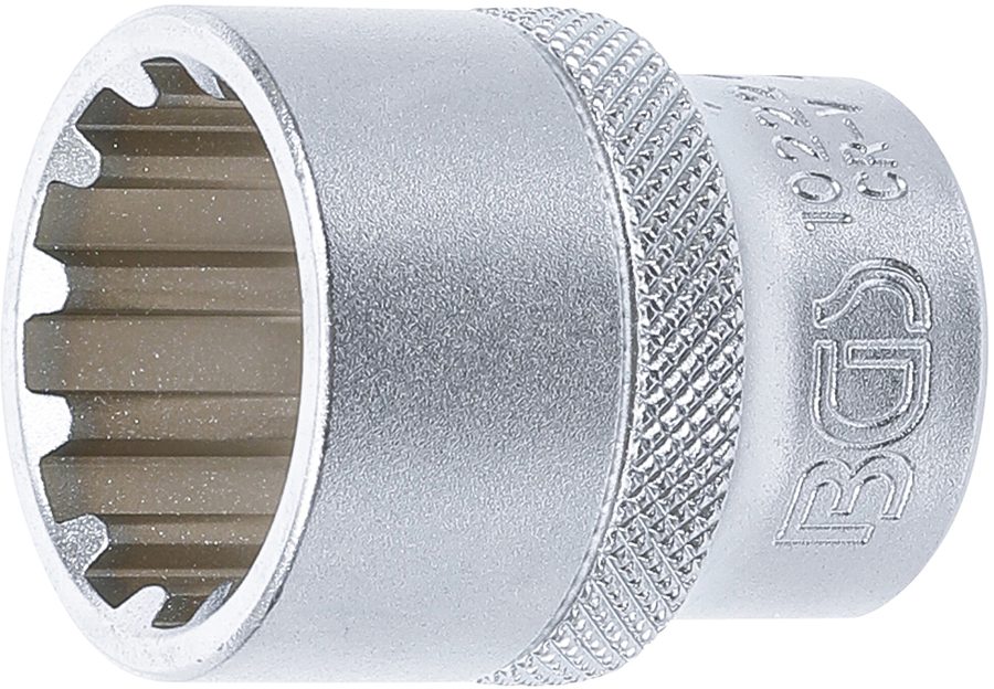 Uzgriežņu atslēgas ieliktnis Gear Lock | Piedziņas iekšējais kvadrāts 12,5 mm (1/2") | SW 22 mm