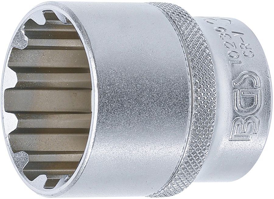 Uzgriežņu atslēgas ieliktnis Gear Lock | Piedziņas iekšējais kvadrāts 12,5 mm (1/2") | SW 30 mm