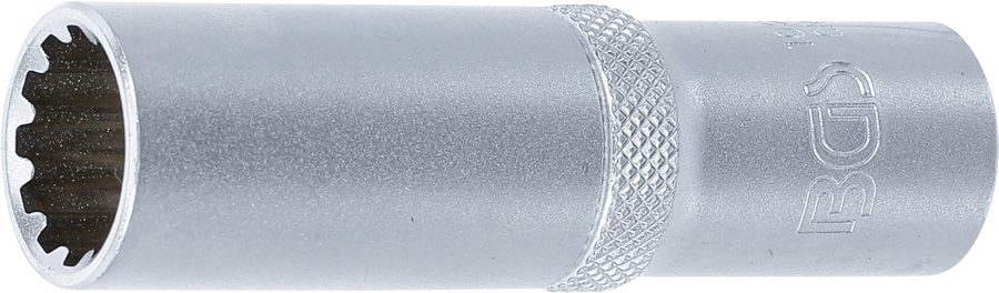 Gear Lock uzgriežņu atslēgas ieliktnis, dziļš | Piedziņas iekšējais kvadrāts 12,5 mm (1/2") | SW 15 mm