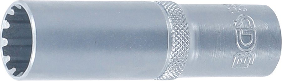 Gear Lock uzgriežņu atslēgas ieliktnis, dziļš | Piedziņas iekšējais kvadrāts 12,5 mm (1/2") | SW 16 mm
