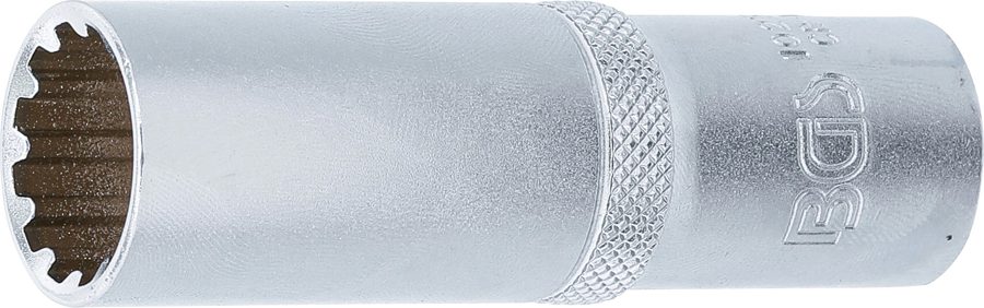 Gear Lock uzgriežņu atslēgas ieliktnis, dziļš | Piedziņas iekšējais kvadrāts 12,5 mm (1/2") | SW 17 mm