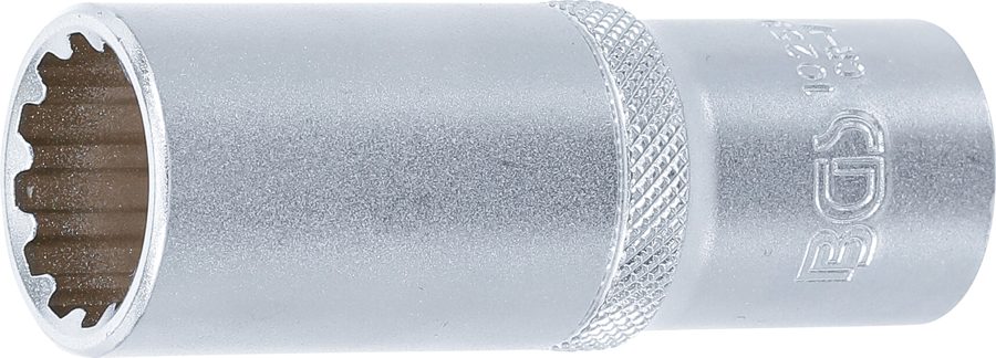 Gear Lock uzgriežņu atslēgas ieliktnis, dziļš | Piedziņas iekšējais kvadrāts 12,5 mm (1/2") | SW 19 mm