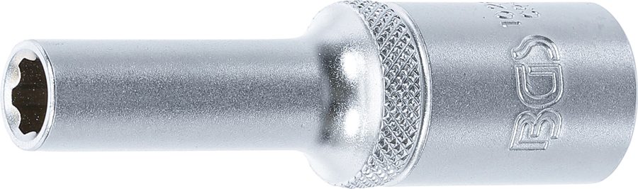 Uzgriežņu atslēgas ieliktnis Super Lock, dziļš | Piedziņas iekšējais kvadrāts 12,5 mm (1/2") | SW 8 mm