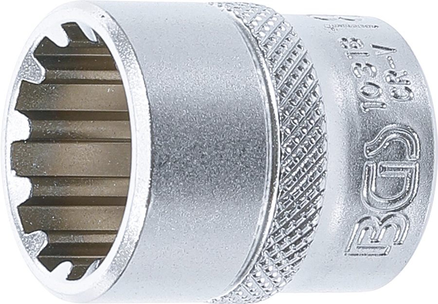 Uzgriežņu atslēgas ieliktnis Gear Lock | Piedziņas iekšējais kvadrāts 10 mm (3/8") | SW 18 mm