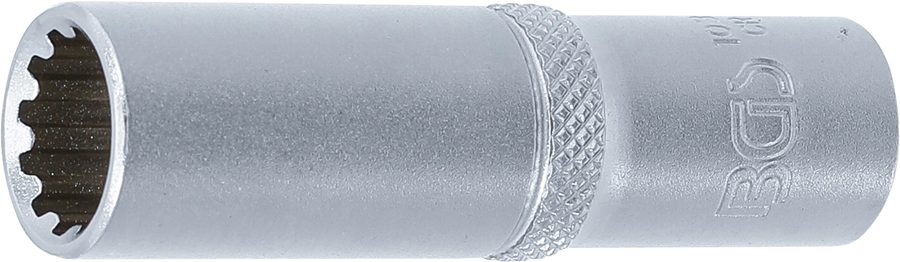 Gear Lock uzgriežņu atslēgas ieliktnis, dziļš | Piedziņas iekšējais kvadrāts 10 mm (3/8") | SW 12 mm