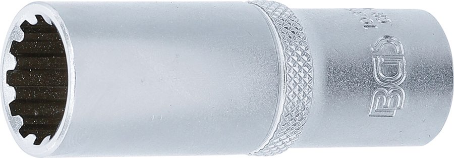 Gear Lock uzgriežņu atslēgas ieliktnis, dziļš | Piedziņas iekšējais kvadrāts 10 mm (3/8") | SW 15 mm