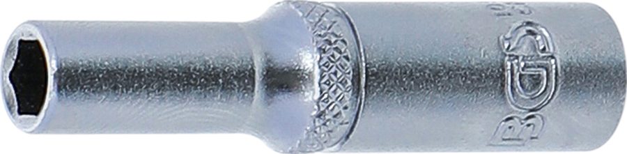 Uzgriežņu atslēgas ieliktnis sešstūris, dziļš | Piedziņas iekšējais kvadrāts 6,3 mm (1/4 collas) | SW 5,5 mm