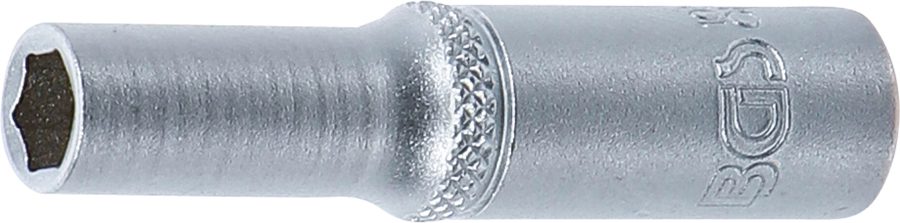 Uzgriežņu atslēgas ieliktnis sešstūris, dziļš | Piedziņas iekšējais kvadrāts 6,3 mm (1/4") | SW 6 mm