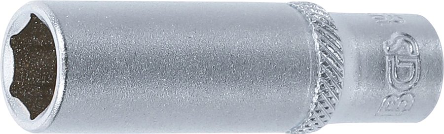Uzgriežņu atslēgas ieliktnis sešstūris, dziļš | Iekšējā kvadrātveida piedziņa 6,3 mm (1/4") | SW 10 mm