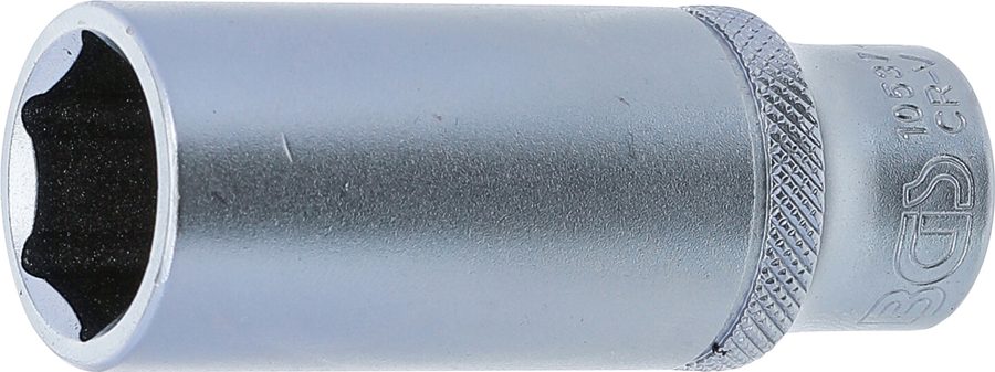 Uzgriežņu atslēgas ieliktnis sešstūris, dziļš | Piedziņas iekšējais kvadrāts 10 mm (3/8") | SW 17 mm