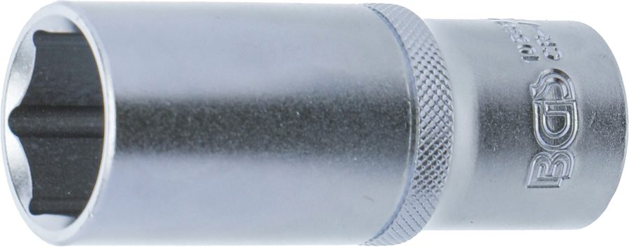 Uzgriežņu atslēgas ieliktnis sešstūris, dziļš | Piedziņas iekšējais kvadrāts 12,5 mm (1/2") | SW 23 mm