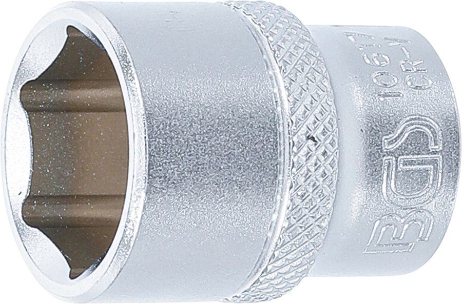 Uzgriežņu atslēgas ieliktnis sešstūris | Piedziņas iekšējais kvadrāts 10 mm (3/8") | SW 17 mm