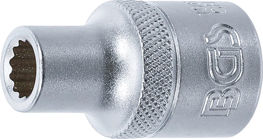 Uzgriežņu atslēgas ieliktnis divpadsmit punktu | Piedziņas iekšējais kvadrāts 12,5 mm (1/2") | SW 8 mm