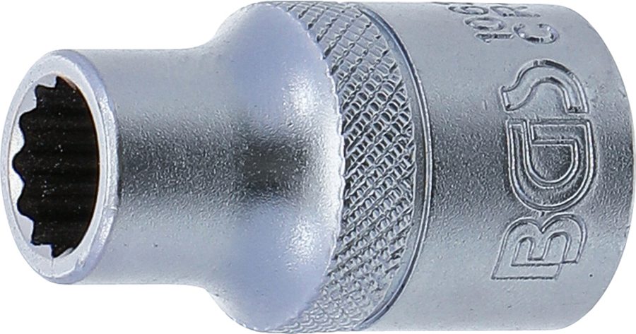 Uzgriežņu atslēgas ieliktnis divpadsmit punktu | Piedziņas iekšējais kvadrāts 12,5 mm (1/2") | SW 10 mm