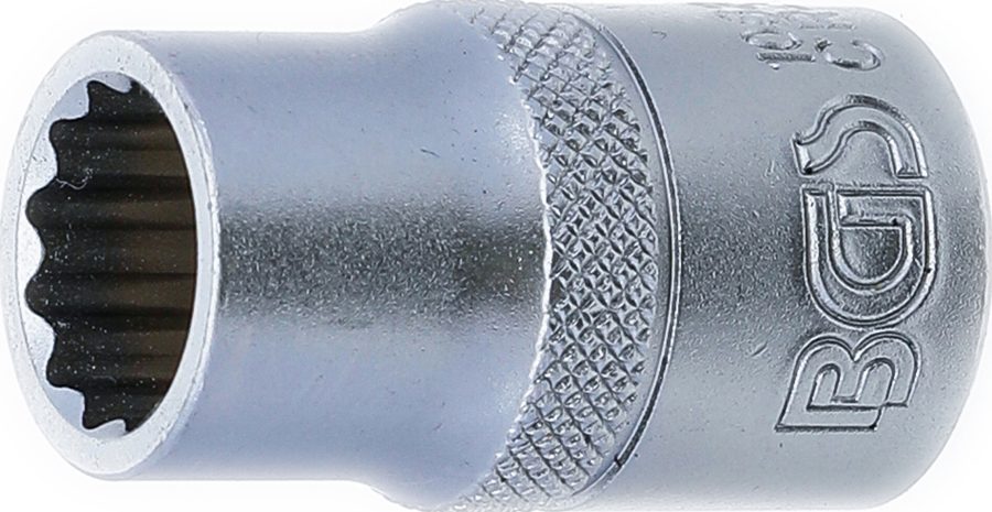 Uzgriežņu atslēgas ieliktnis divpadsmit punktu | Piedziņas iekšējais kvadrāts 12,5 mm (1/2") | SW 13 mm