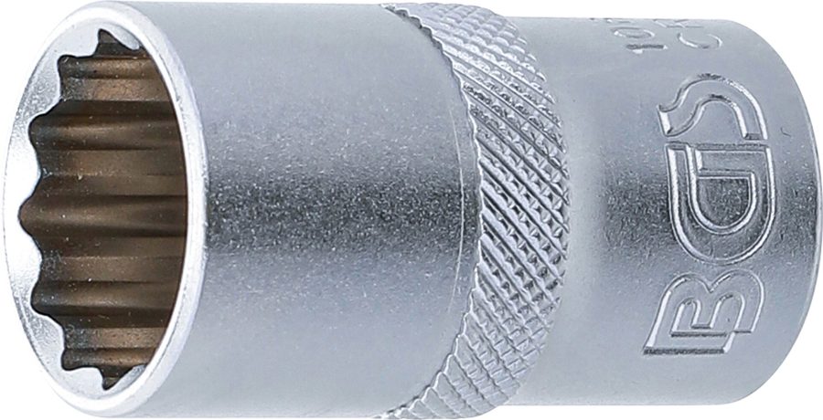 Uzgriežņu atslēgas ieliktnis divpadsmit punktu | Piedziņas iekšējais kvadrāts 12,5 mm (1/2") | SW 16 mm