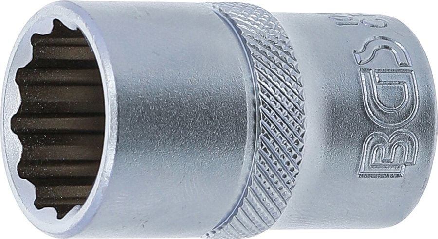 Uzgriežņu atslēgas ieliktnis divpadsmit punktu | Piedziņas iekšējais kvadrāts 12,5 mm (1/2") | SW 17 mm
