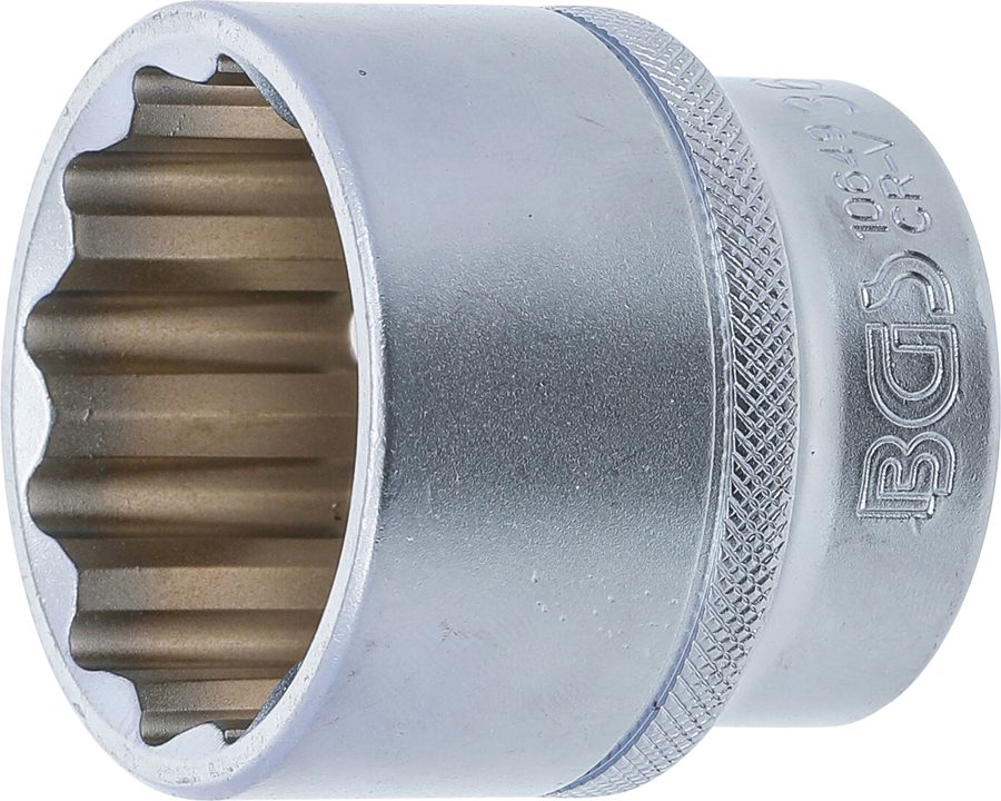 Uzgriežņu atslēgas ieliktnis divpadsmit punktu | Piedziņas iekšējais kvadrāts 12,5 mm (1/2") | SW 36 mm