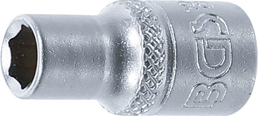 Uzgriežņu atslēgas ieliktnis sešstūris | Piedziņas iekšējais kvadrāts 6,3 mm (1/4") | SW 7/32"