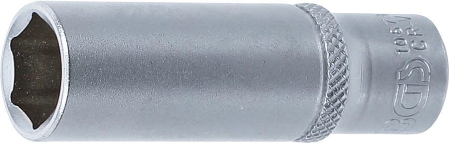 Uzgriežņu atslēgas ieliktnis sešstūris, dziļš | Piedziņas iekšējais kvadrāts 6,3 mm (1/4") | SW 7/16"