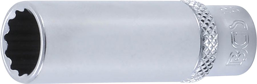 Uzgriežņu atslēgas ieliktnis, divpadsmit punktu, dziļš | Iekšējā kvadrātveida piedziņa 6,3 mm (1/4") | SW 11 mm