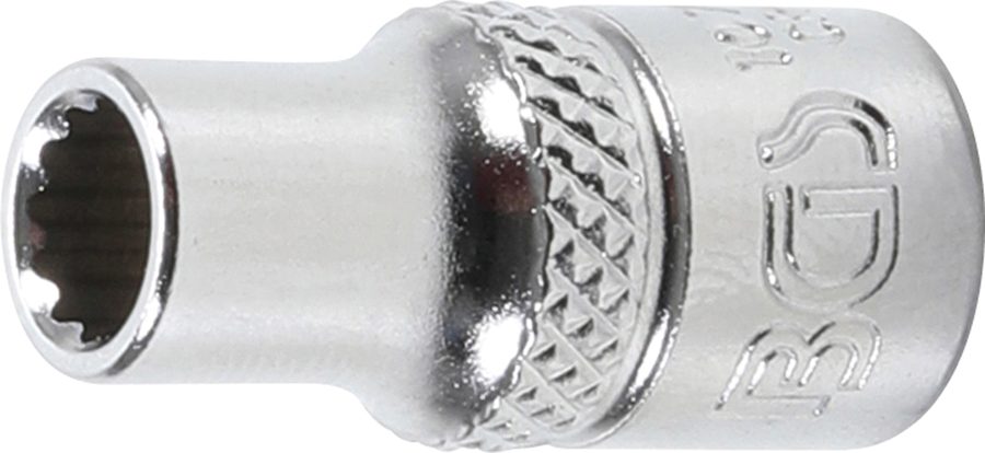 Uzgriežņu atslēgas ieliktnis divpadsmit punktu | Piedziņas iekšējais kvadrāts 6,3 mm (1/4 collas) | SW 5,5 mm