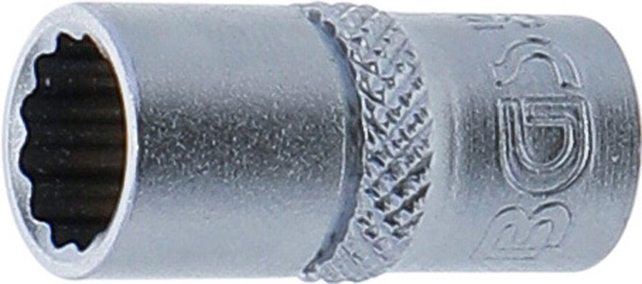 Uzgriežņu atslēgas ieliktnis divpadsmit punktu | Piedziņas iekšējais kvadrāts 6,3 mm (1/4") | SW 8 mm