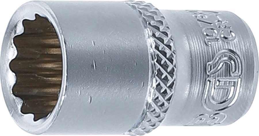 Uzgriežņu atslēgas ieliktnis divpadsmit punktu | Iekšējā kvadrātveida piedziņa 6,3 mm (1/4") | SW 10 mm