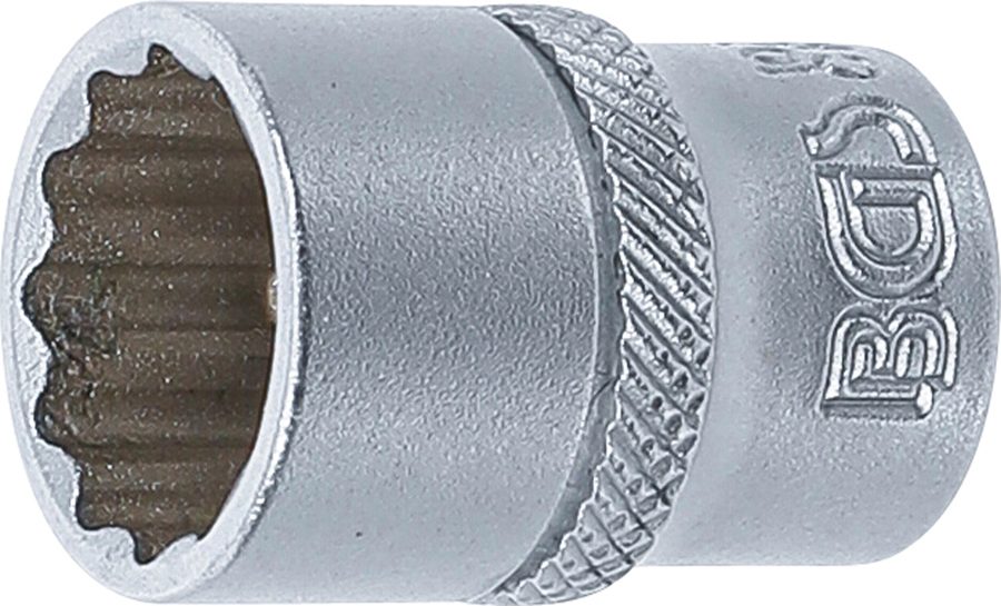 Uzgriežņu atslēgas ieliktnis divpadsmit punktu | Iekšējā kvadrātveida piedziņa 6,3 mm (1/4") | SW 13 mm
