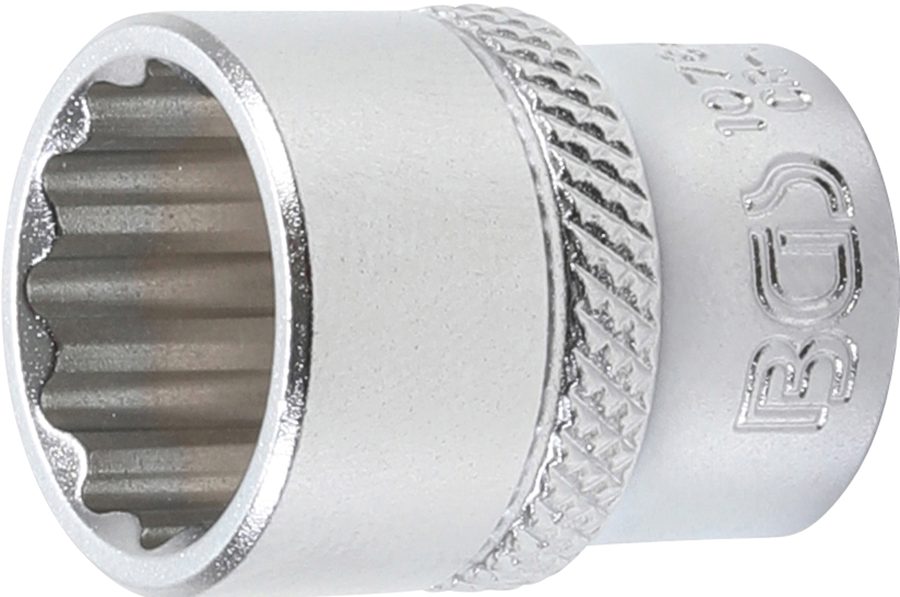 Uzgriežņu atslēgas ieliktnis divpadsmit punktu | Piedziņas iekšējais kvadrāts 6,3 mm (1/4") | SW 14 mm