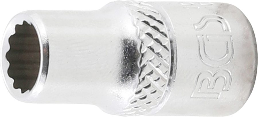 Uzgriežņu atslēgas ieliktnis divpadsmit punktu | Piedziņas iekšējais kvadrāts 6,3 mm (1/4") | SW 1/4"