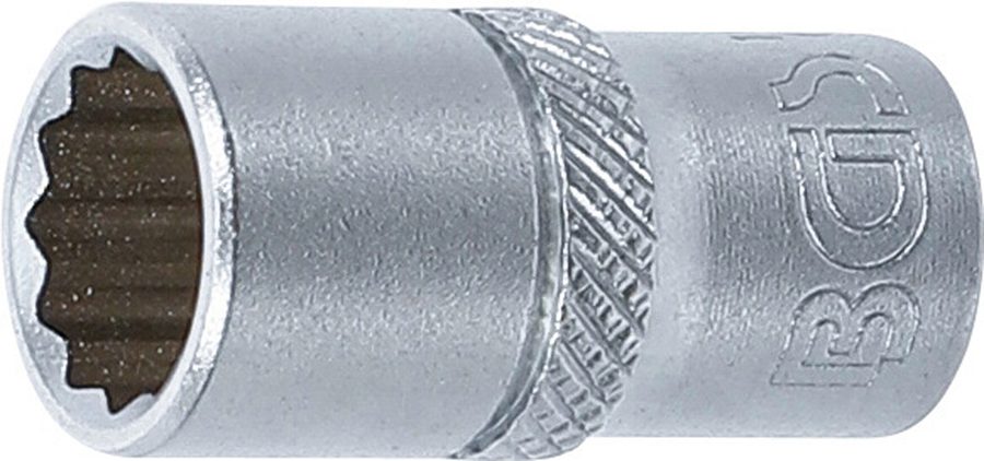 Uzgriežņu atslēgas ieliktnis divpadsmit punktu | Piedziņas iekšējais kvadrāts 6,3 mm (1/4") | SW 11/32"