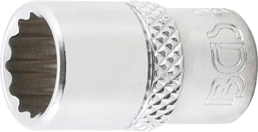 Uzgriežņu atslēgas ieliktnis divpadsmit punktu | Piedziņas iekšējais kvadrāts 6,3 mm (1/4") | SW 3/8"