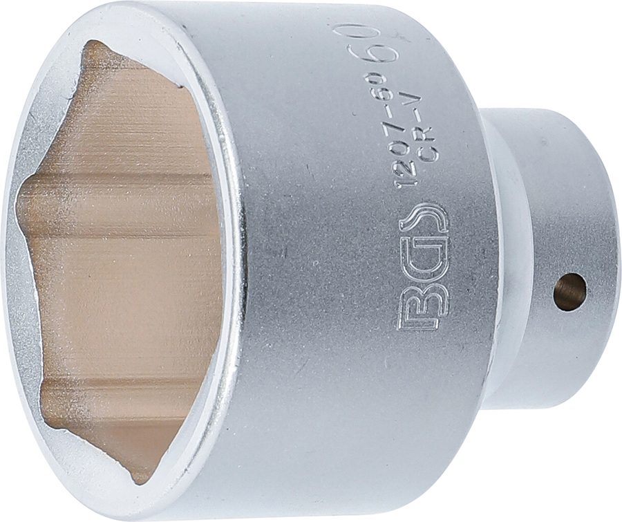 Uzgriežņu atslēgas ieliktnis sešstūris | Piedziņas iekšējais kvadrāts 20 mm (3/4") | SW 60 mm