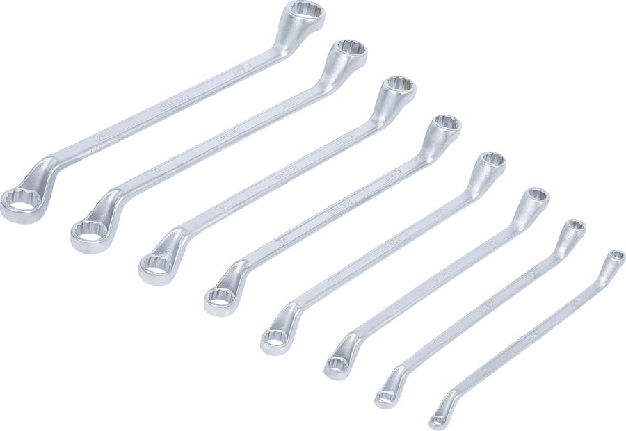 Dubultgriežu uzgriežņu atslēgu komplekts | izlocīts | SW 6 x 7 - 20 x 22 mm | 8 gab.