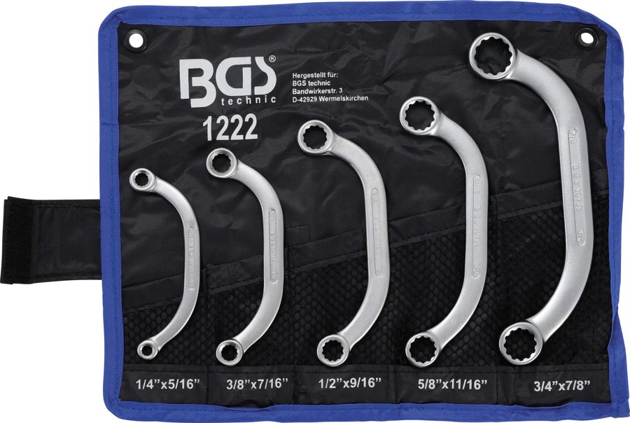 Startera un bloka atslēgu komplekts | Collu izmēri | SW 1/4" - 7/8" | 5 gab.