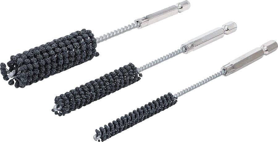 Honēšanas instrumentu komplekts | elastīgs | 6,3 mm (1/4") vārpsta | graudu izmērs 60/80 | 8 - 12 - 20 mm | 3 gab.