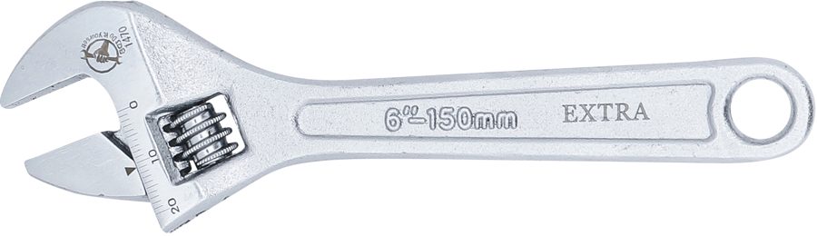 Regulējama uzgriežņu atslēga | 150 mm | 19 mm