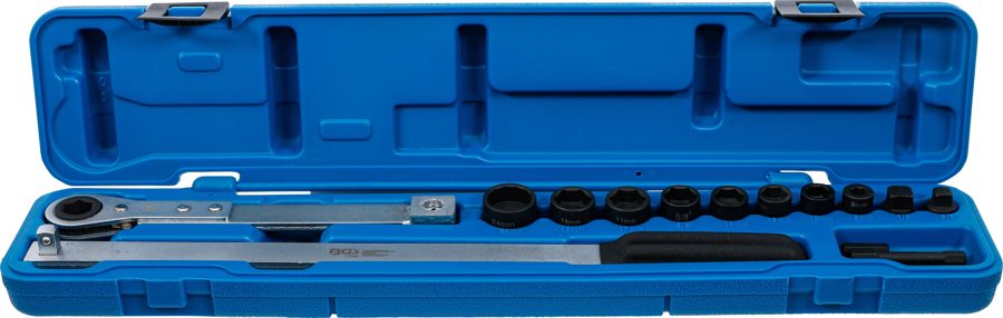 Rievotu ķīļsiksnas uzstādīšanas un noņemšanas komplekts | 10 mm (3/8 collas) + 12,5 mm (1/2 collas)