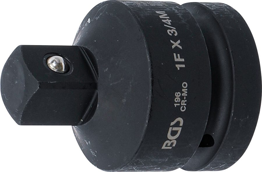 Strāvas ligzdas adapteris | Iekšējais kvadrāts 25 mm (1") - ārējais kvadrāts 20 mm (3/4")