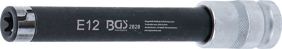 Uzgriežņu atslēgas ieliktnis BMW cilindra galvai E-profils, 150 mm | Iekšējā kvadrātveida piedziņa 12,5 mm (1/2") | SW E12
