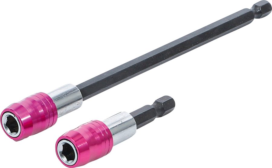 Automātiskais uzgaļu turētāju komplekts | Piedziņas sešstūra ligzda 6,3 mm (1/4") | 60 / 150 mm | 2 daļ.