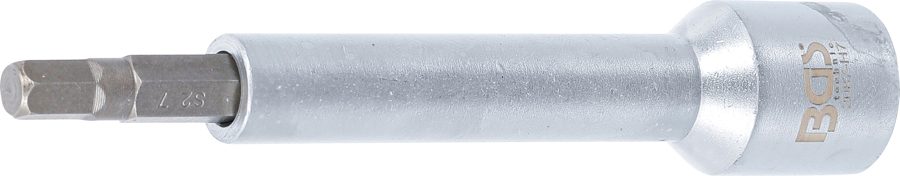 Uzgaļu ieliktnis | Piedziņas iekšējais kvadrāts 12,5 mm (1/2") | iekšējais sešstūris 7 mm