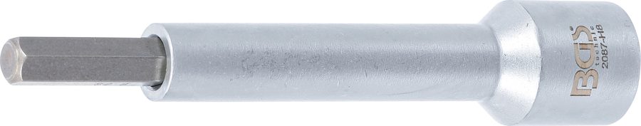 Uzgaļu ieliktnis | Piedziņas iekšējais kvadrāts 12,5 mm (1/2 collas) | iekšējais sešstūris 8 mm