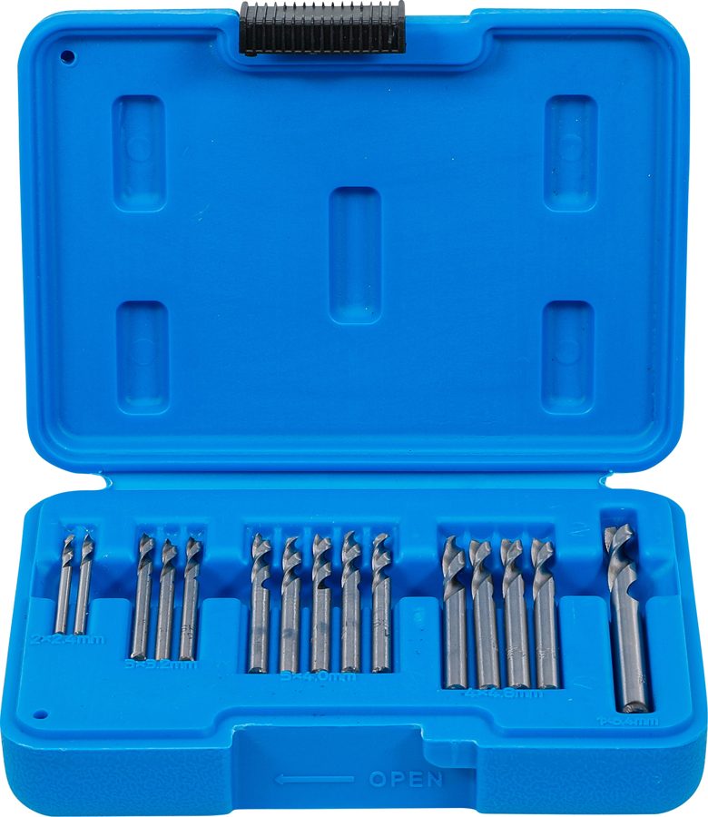 Aklo kniežu urbju komplekts | HSS | 2,4–6,4 mm | 15 gab.